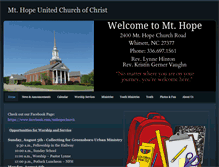 Tablet Screenshot of mthopeucc.com